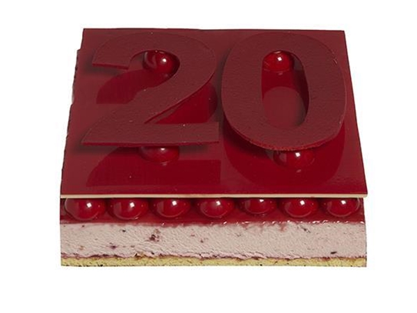 Cijfertaart Countdowntaart AARDBEI