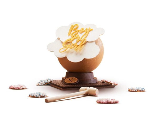 Gender Reveal Bol van chocolade